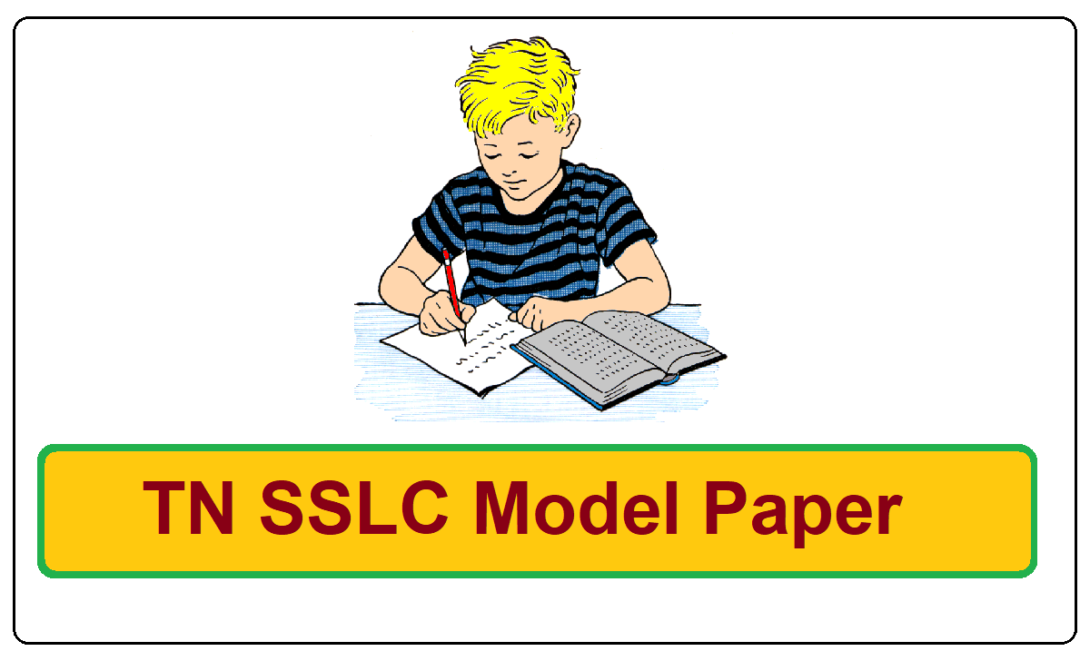 TN SSLC Model Paper 2022