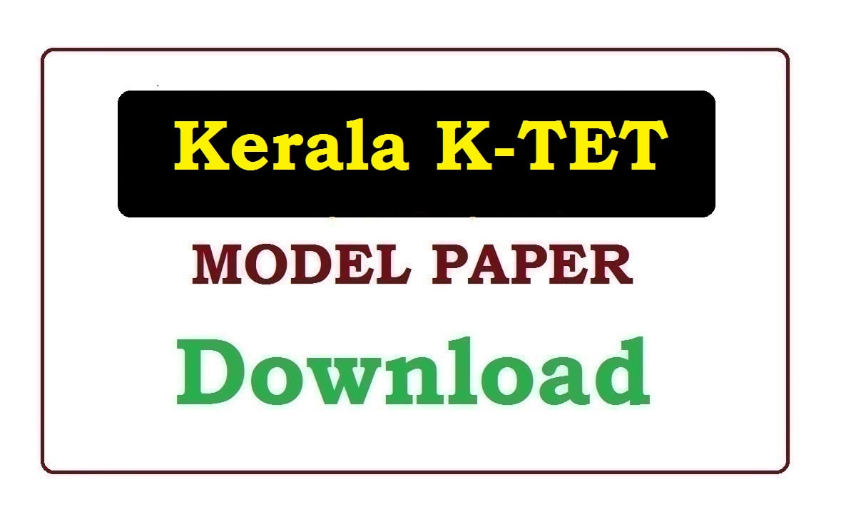 Kerala K-TET Model Paper 2020