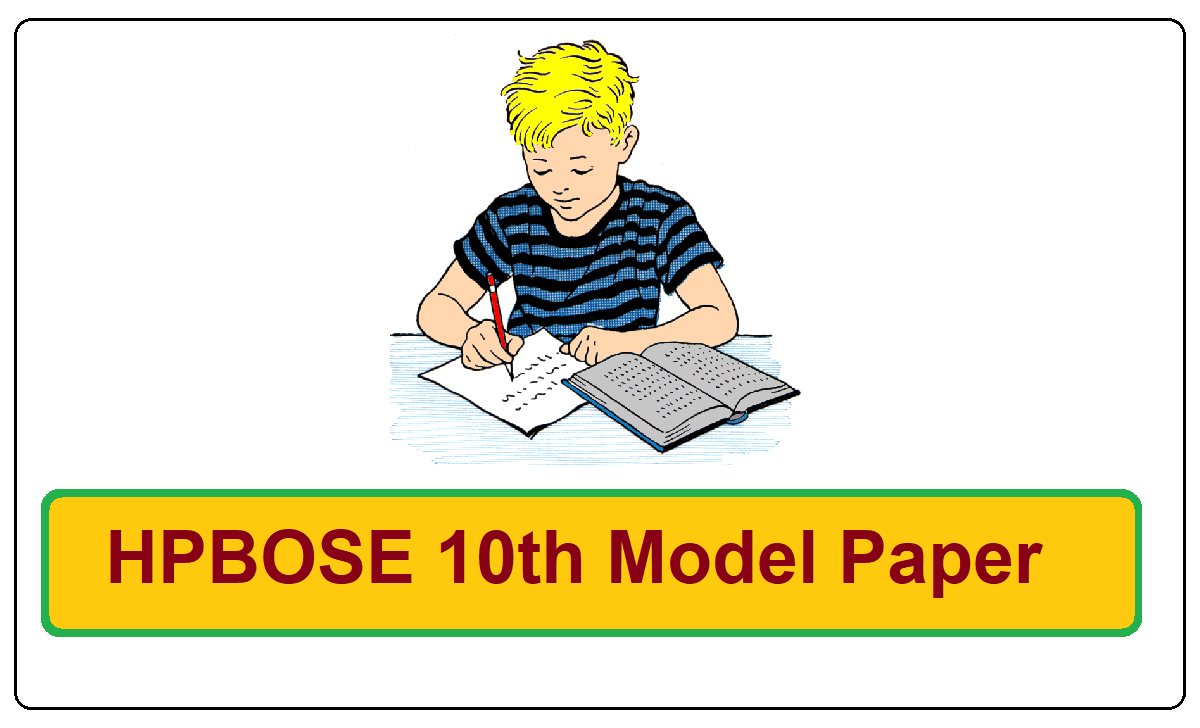 HPBOSE 10th Model Paper 2022